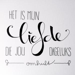 Muurtekst 'Liefde'