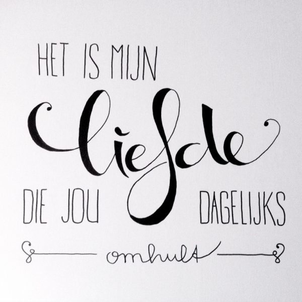 Muurtekst ‘Liefde’