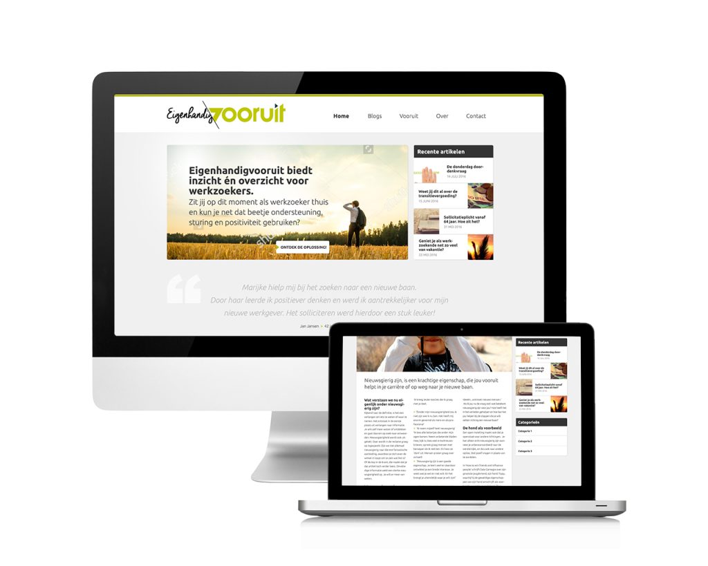 Website eigenhandig Vooruit
